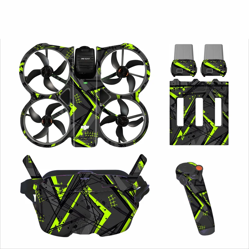 For DJI AVATA 360 Drone Sticker Goggles N3/RC Motion 3 Battery Charging Butler Decorative Decals Color Protective Film Accessory