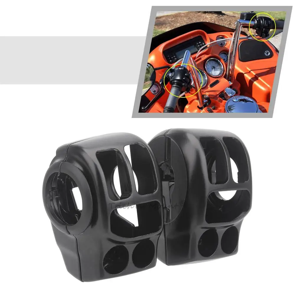 

For Harley Touring Street Road Electra Glide FLHTK Road King 2014+ Motorcycle Handlebar Control Switch Housings Cover Kit