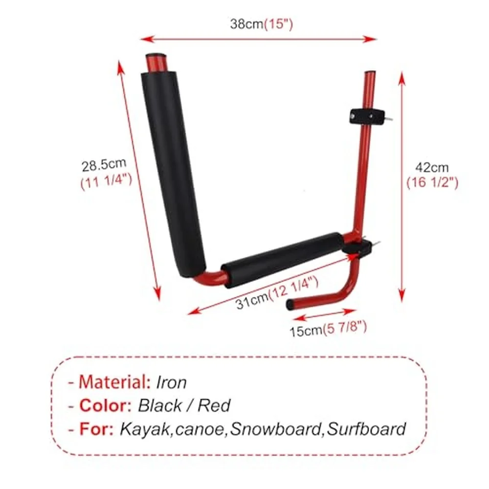 Kayak Storage Rack Organizer Shelf Kayak Rack for Garage Wall Sailing Kayak Bracket System Heavy Paddle Board Rack with