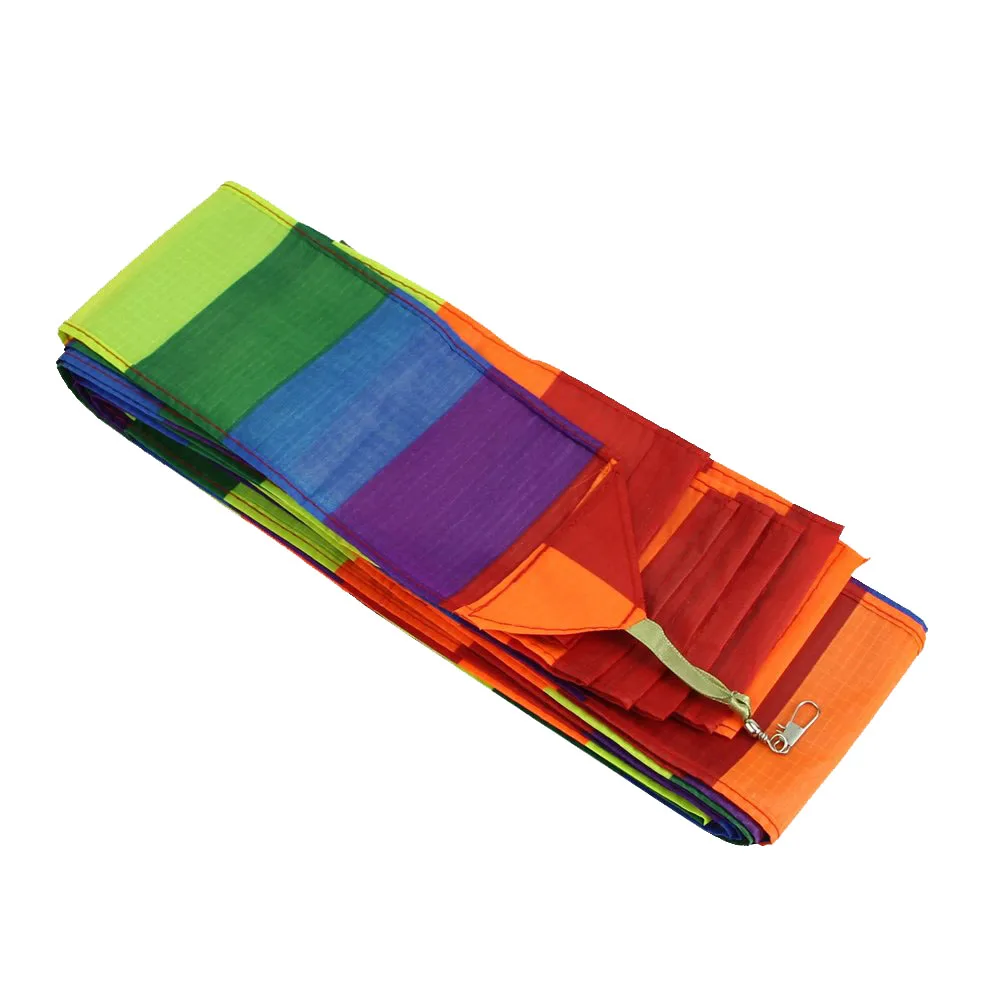 Super Nylon Stunt Kite Tail Rainbow Line Kite Accessory Kids Toy