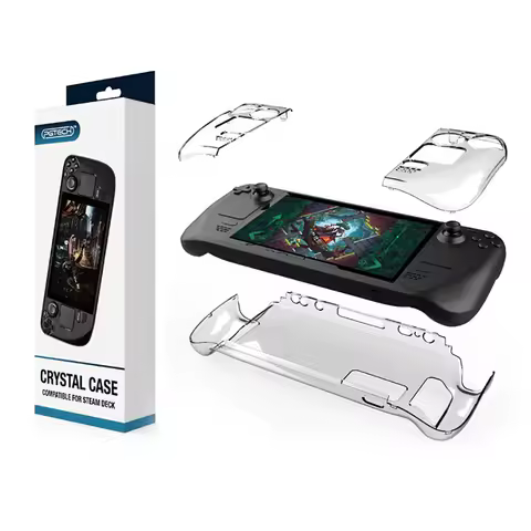 Transparent Crystal Protective Case for Steam Deck OLED Split Design PC Hard Shell Cover