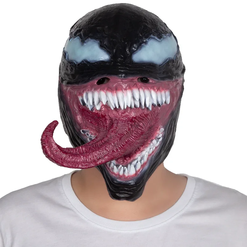 Marvel Venom Mask Movie Peripherals Superhero Cosplay Headgear Halloween Decorative Accessories Children\'s Toys Gifts