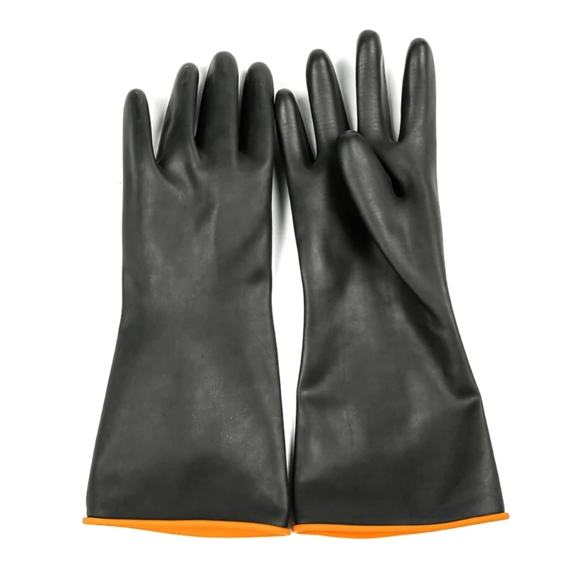 Chemical Protective Gloves for Men-Industrial Chemical Gloves Long Waterproof Gloves Acid-Alkali Work Gauntlets Gloves