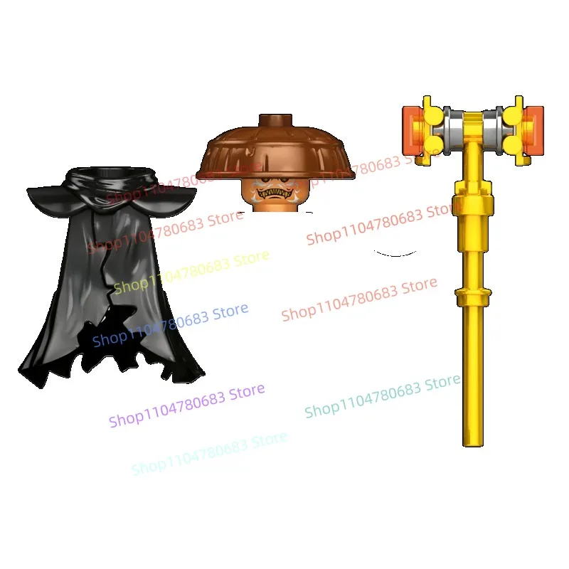 Bloques de construcción MOC H2027 H2028 H2029 H2030 H2031, modelo de ensamblaje de minifiguras Ninja, accesorios de dibujos animados de Anime, juguete para regalo coleccionable
