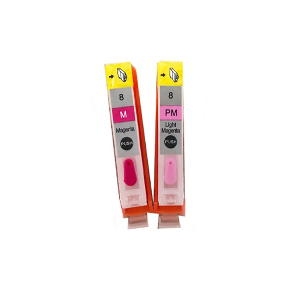 Vilaxh 8Colors CLI-8 CLI8 Refillable Ink Cartridges Compatible For Canon PRO9000 Pro 9000 Printer