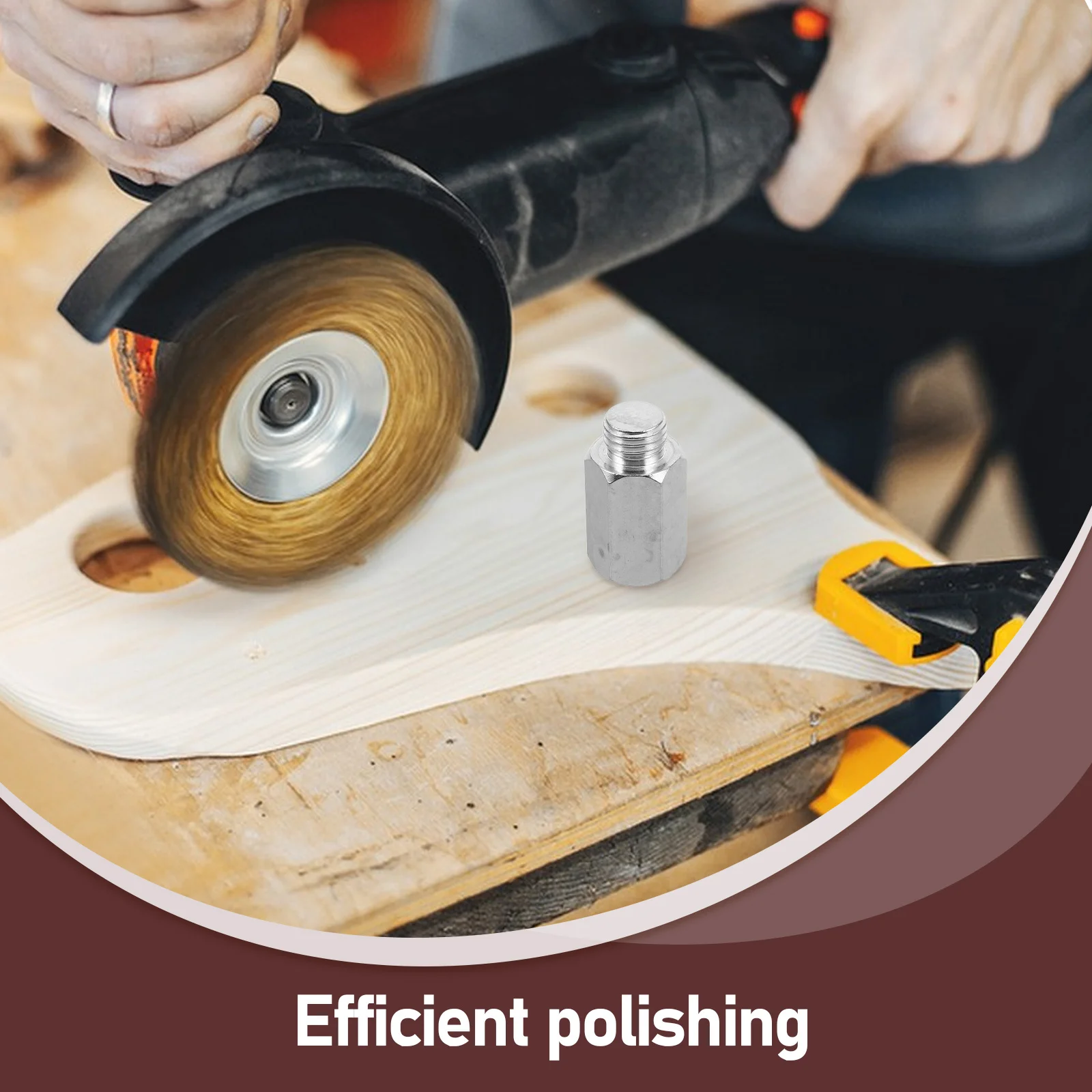 محول آلة التلميع الثقيلة الحفر زاوية طاحونة مرفق الخيوط موصل لتنظيف أدوات تلميع السيارات الصبح #4