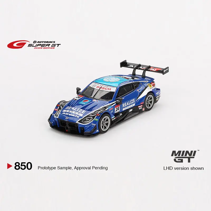 

MINI GT 1:64 Japanese version Nissan Z GT500 # 24 simulation alloy car model desktop ornament collection boy toy