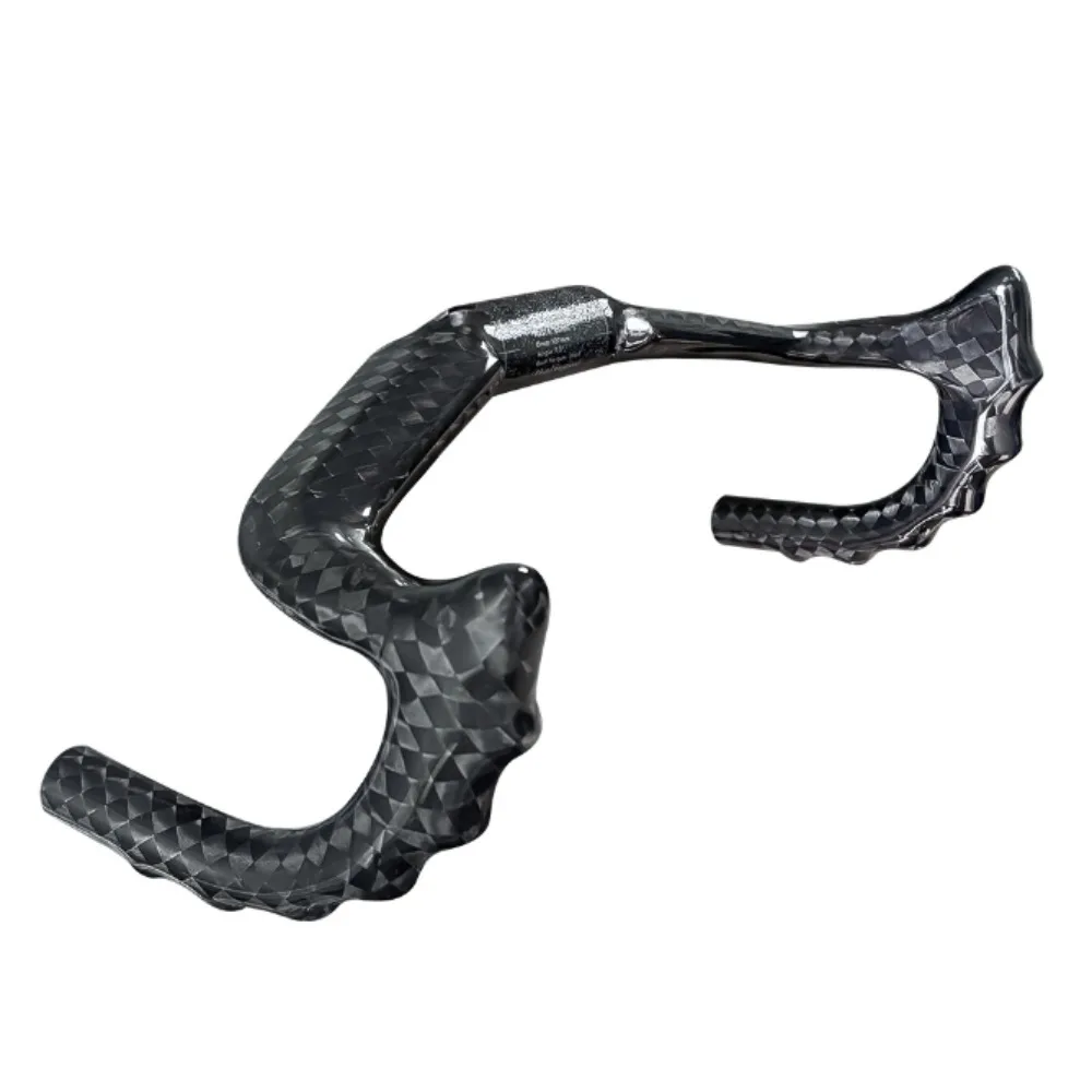 BUCKLOS Vollcarbon-Fahrradlenker, 12K Glänzender Fixie-Lenker 31,8mm Rennrad-Bogenlenker Fahrradzubehör – Detail 11