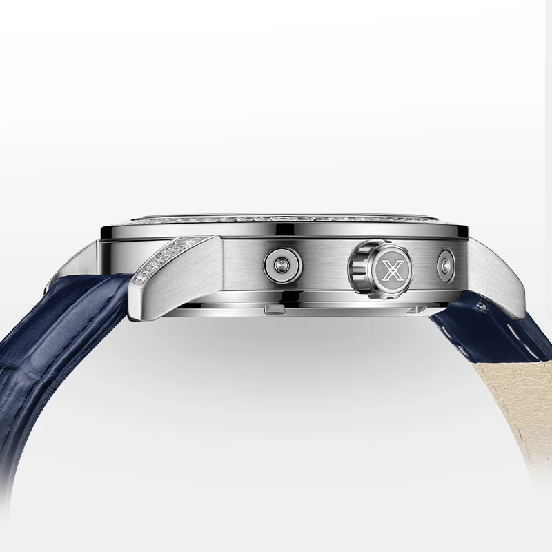 BEXEI 2025 Crystal Bezel  Dial movement mechanical watch Luxury sapphire 5ATM