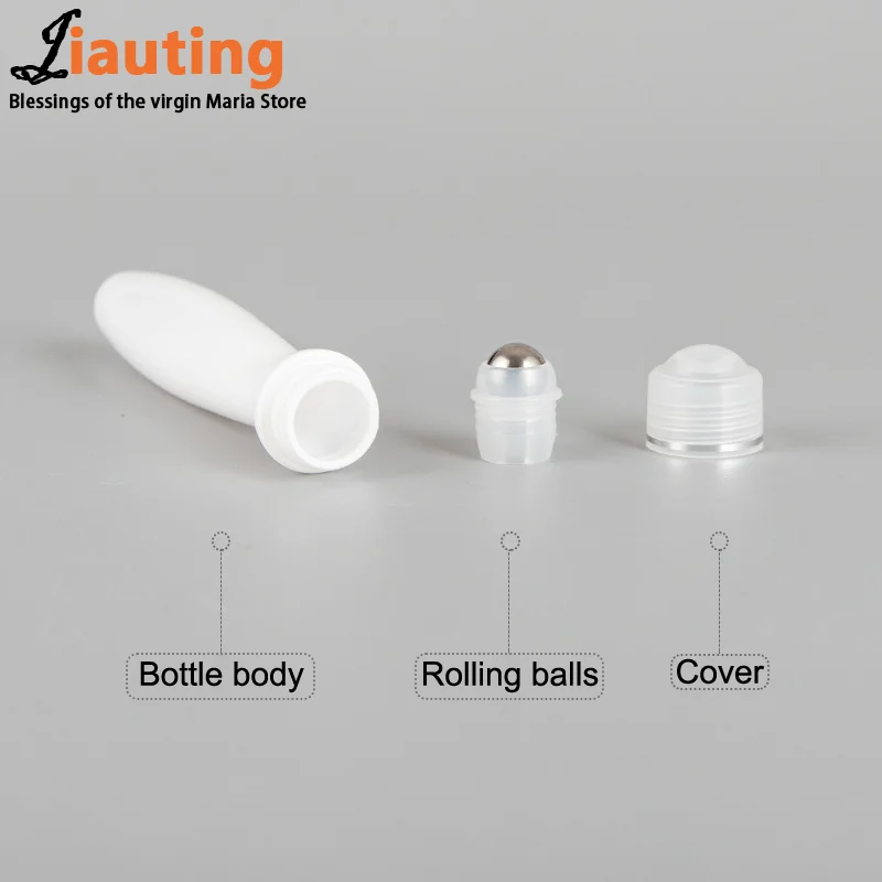 15ml Plastic Roller Ball Perfume Essential Oil Bottles Summer Mosquito Repellent Container Travel Refillable Bottle DIY Deodoran