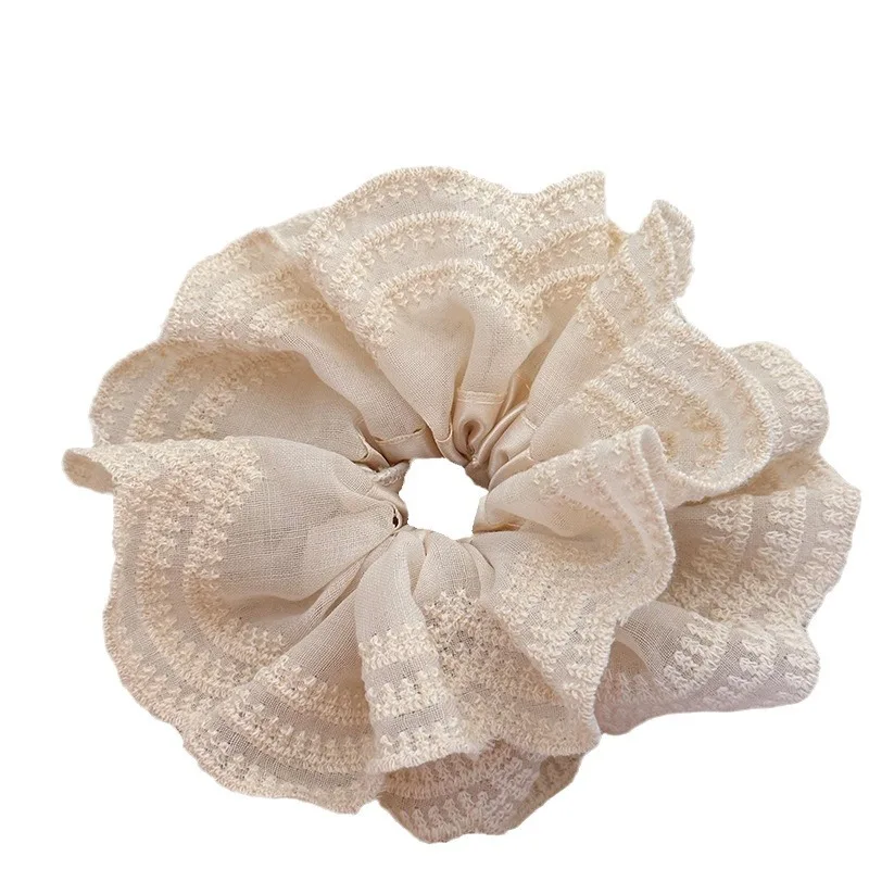 Accessori per capelli coreani molto grandi fasce elastiche scrunchie per le donne ragazza cravatte in gomma grandi fascinatori copricapo elegante nuovo 2024