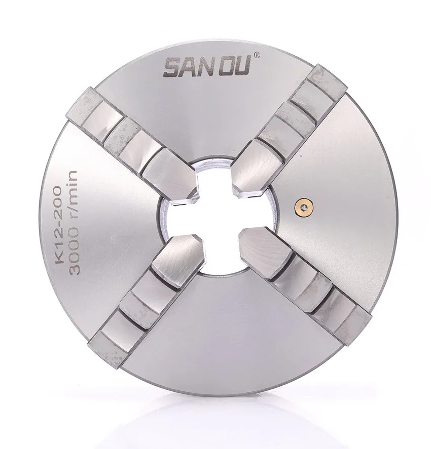 1 Set 4 Jaw Lathe Chuck K12-80 80mm Manual Chuck Self-centering Lathe Parts Accessories