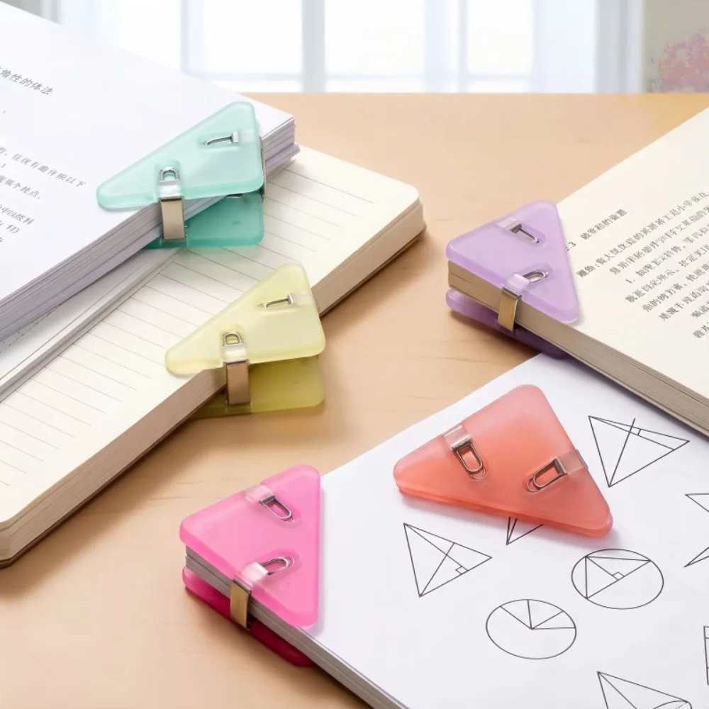 Mini Color Corner Clip Set Can Be Reused for Files Notebooks Test Papers Book Corner Protectors Office Stationery Supplies