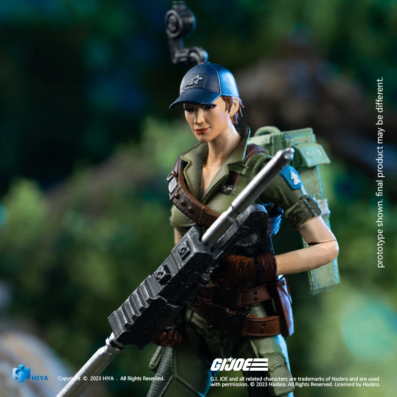 Hasbro HIYA EXQUISITE MINI G.I ดั้งเดิม Joe Lady Jaye 1/18 อะนิเมะ Action Figure ของเล่นของขวัญคอลเลกชันรุ่นของเล่นสําหรับชาย