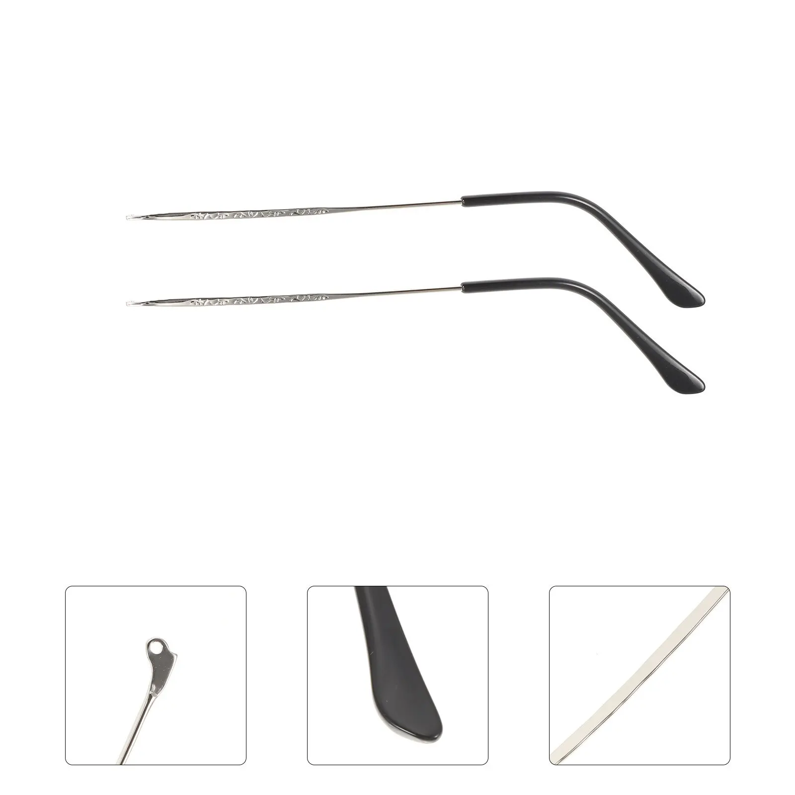 1 زوج نظارات معدنية الذراع الساقين استبدال العالمي صالح للنظارات الشمسية عدم الانزلاق معبد الأسلحة تصميم خفيف الوزن #3