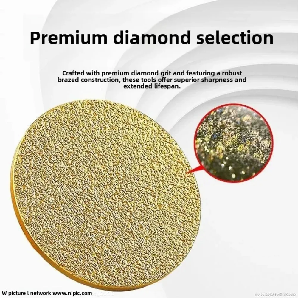 Angle Grinder Abrasive Pad M14 Diamond Brazed Flat Grinding Head Marble Stone Countertop Trimming Rough Polishing Disc