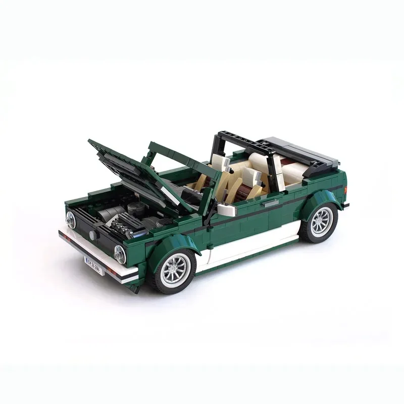 MOC 978Pcs Technical Car Golf MK1 Cabriolet Bricks Set  MINI Cooper Building Blocks Assemble Bricks Vehicle Model Toys