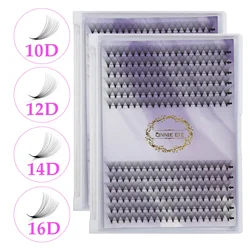 Premade Lash Fans Russia Volume Eyelash Extension Supplies 10D/14D/16D DIY Makeup False Eyelash Bunches 0.05 Wispy Cluster Lash