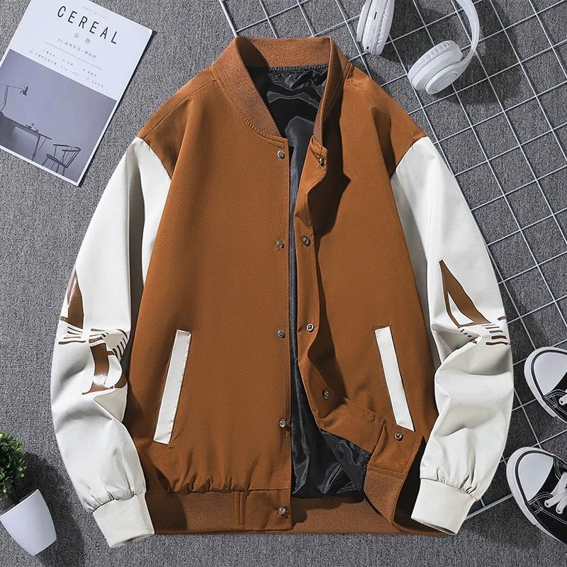 

2024 Spring and Autumn New Fashion Trend Printed Baseball Clothes Men's Casual Loose Comfortable High Quality Plus-Size Jacket