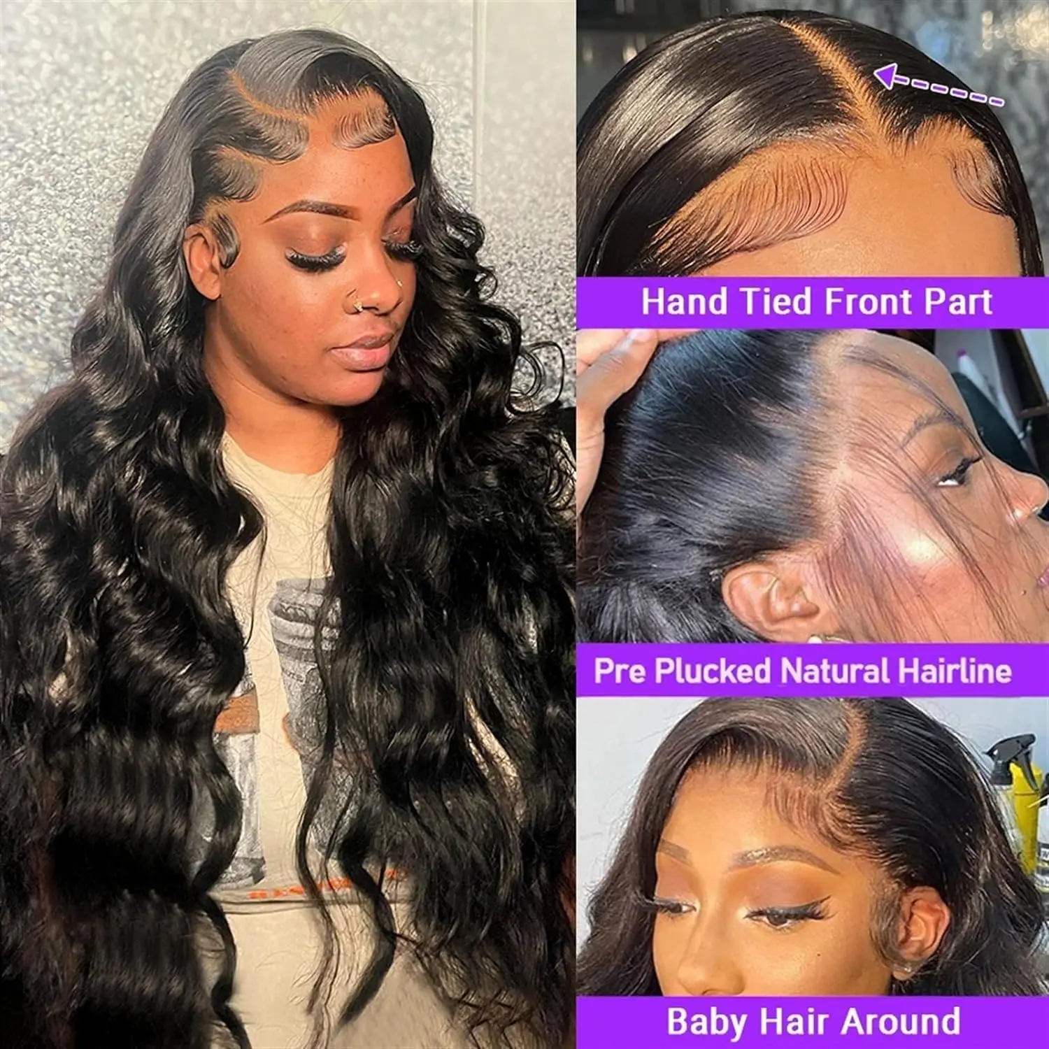 30 40 Inch Body Wave Lace Front Transparent 13x4 13x6 Hd Lace Frontal Wig Brazilian 360 Wigs 100% Human Hair Wig For Black Women