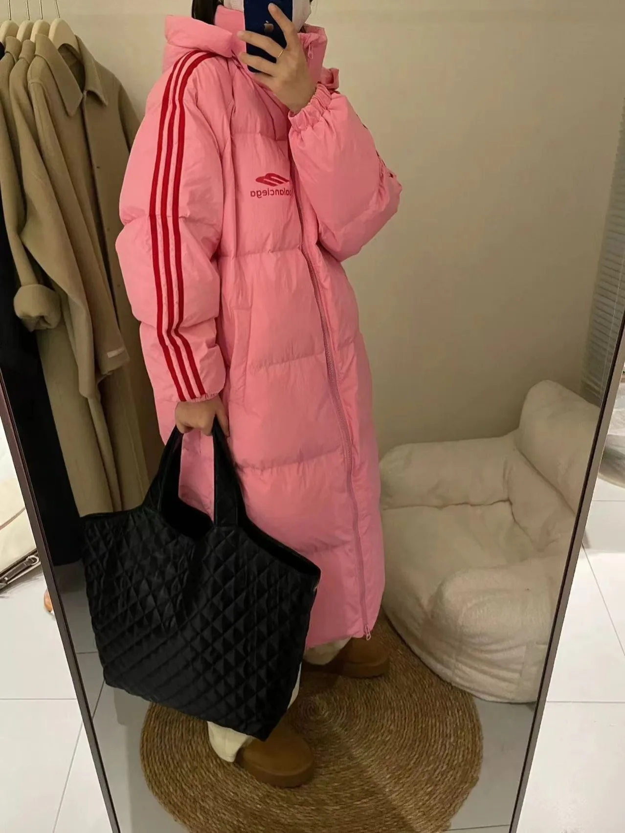 Women Long Down Jackets Coat 2024 Winter Unisex Warm Coat Loose PufferJacket Hooded New Long Parka Windproof Parkas Zipper Coat
