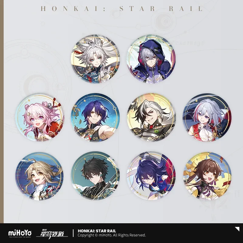 

Sunsyea Honkai Star Rail Official Merch miHoYo Original Authentic The Hunt Path Badge Dang Heng Seele Yanqing Topaz Boothill