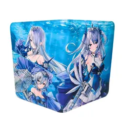 PU Leather 360 Pockets Cards Binder Anime TCG Game Zipper Card Album With 9 Sealed Fixed Pockets Pages For MG/PKM/FOW/YGO
