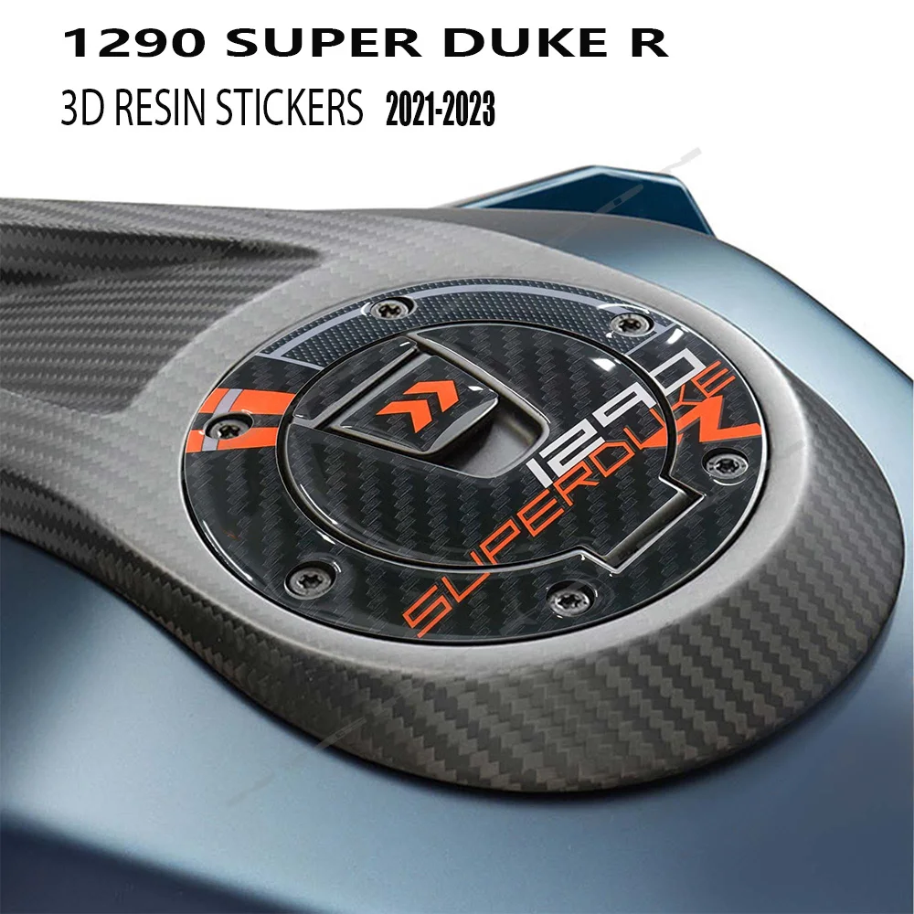 

1290 Superduke R Motorcycles Protectors Compatible Fuel Tank Cap 3D Epoxy Resin Sticker Kit for 1290 Super Duke R 2018-