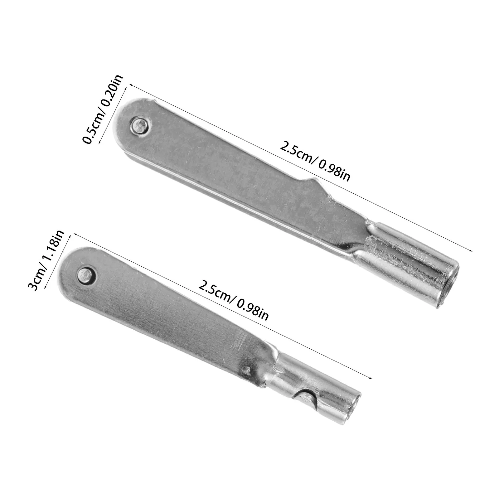 20Pcs Rc Airplane Arm Metal Clips M2 Thread Self-Locking Quick Link Fixing Wing Fasteners for Electric Plane Parts