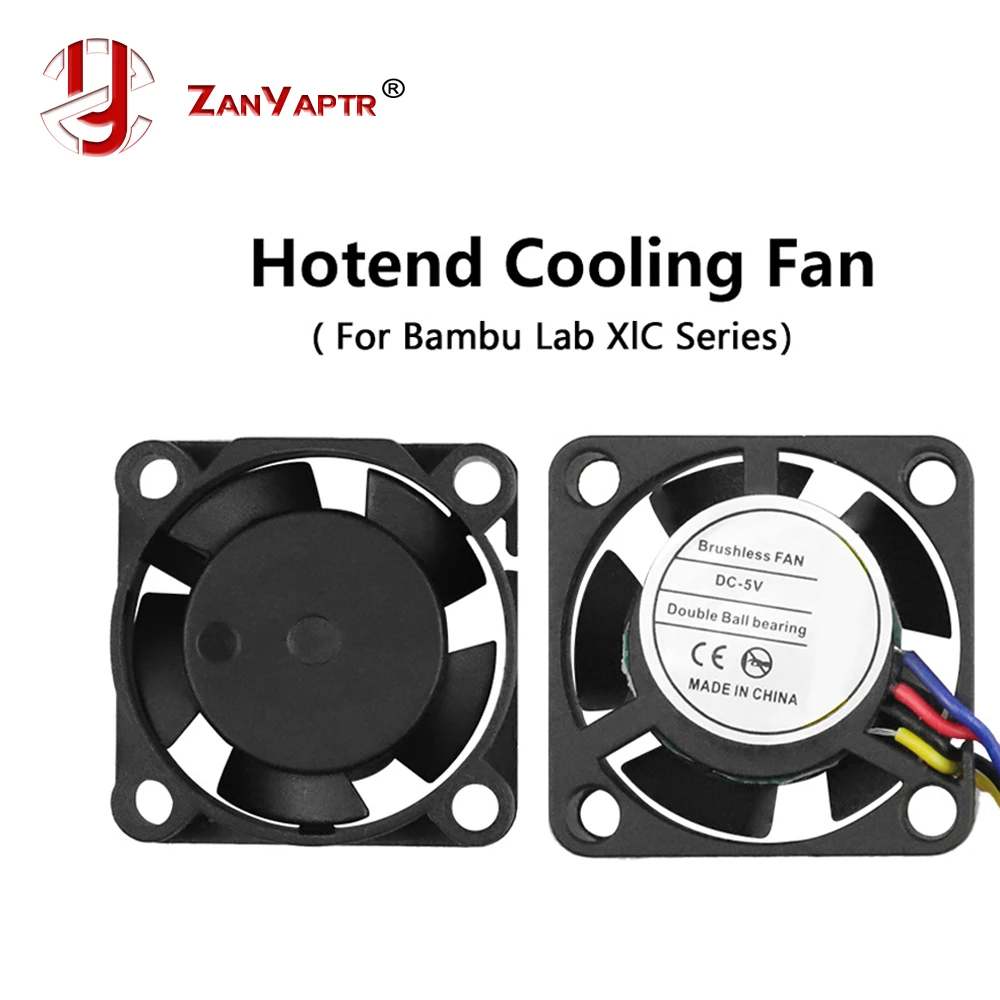 For Bambu Lab X1 Series Hotend Cooling Fan 2510 Dual Ball Bearing Brushless Fan 5V Fans for Bambu X1/X1C 3D Printer