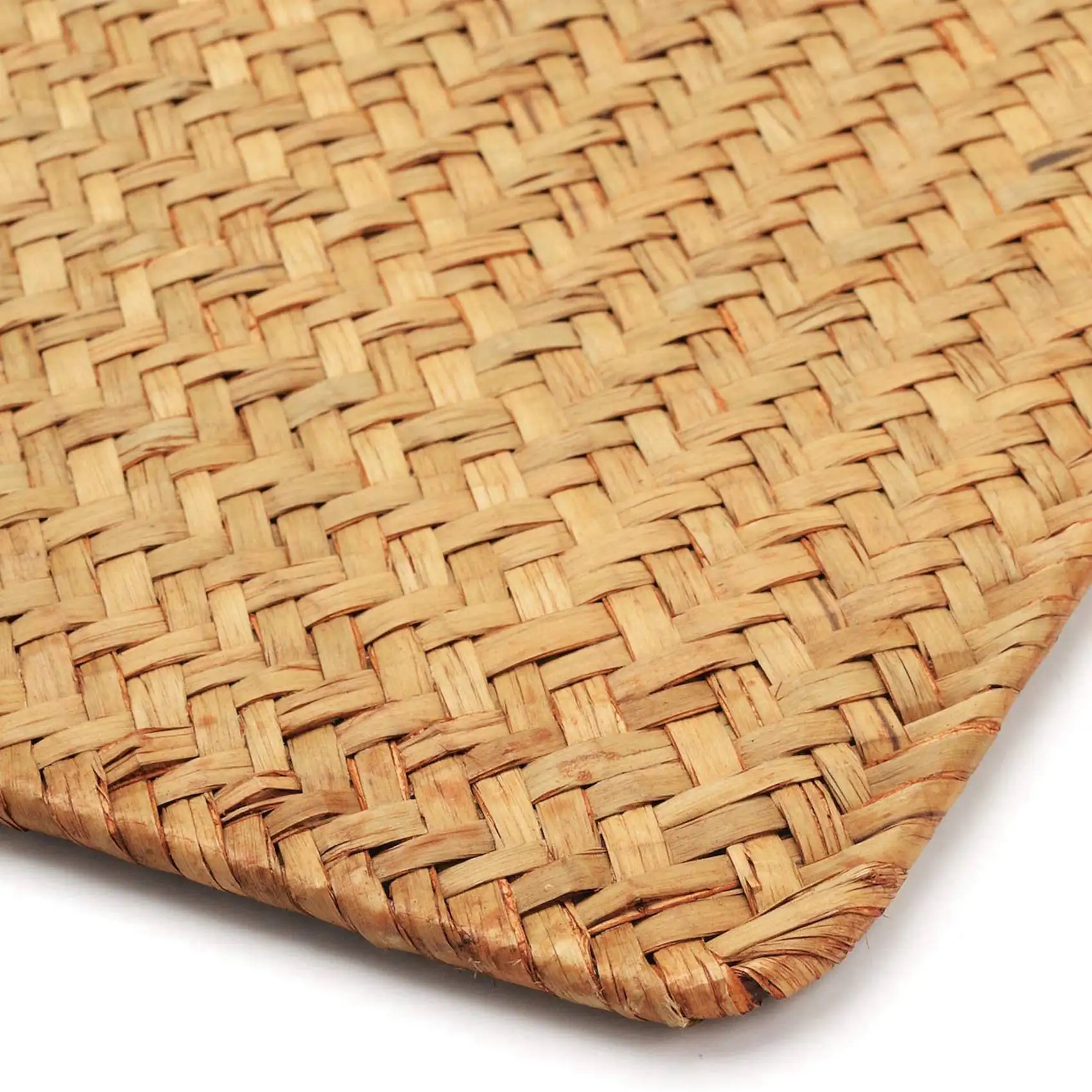

ABUG-Pack Of 12, Natural Seagrass Place Mat, 17.7Inch X 12Inch, Hand-Woven Rectangular Rattan Placemats
