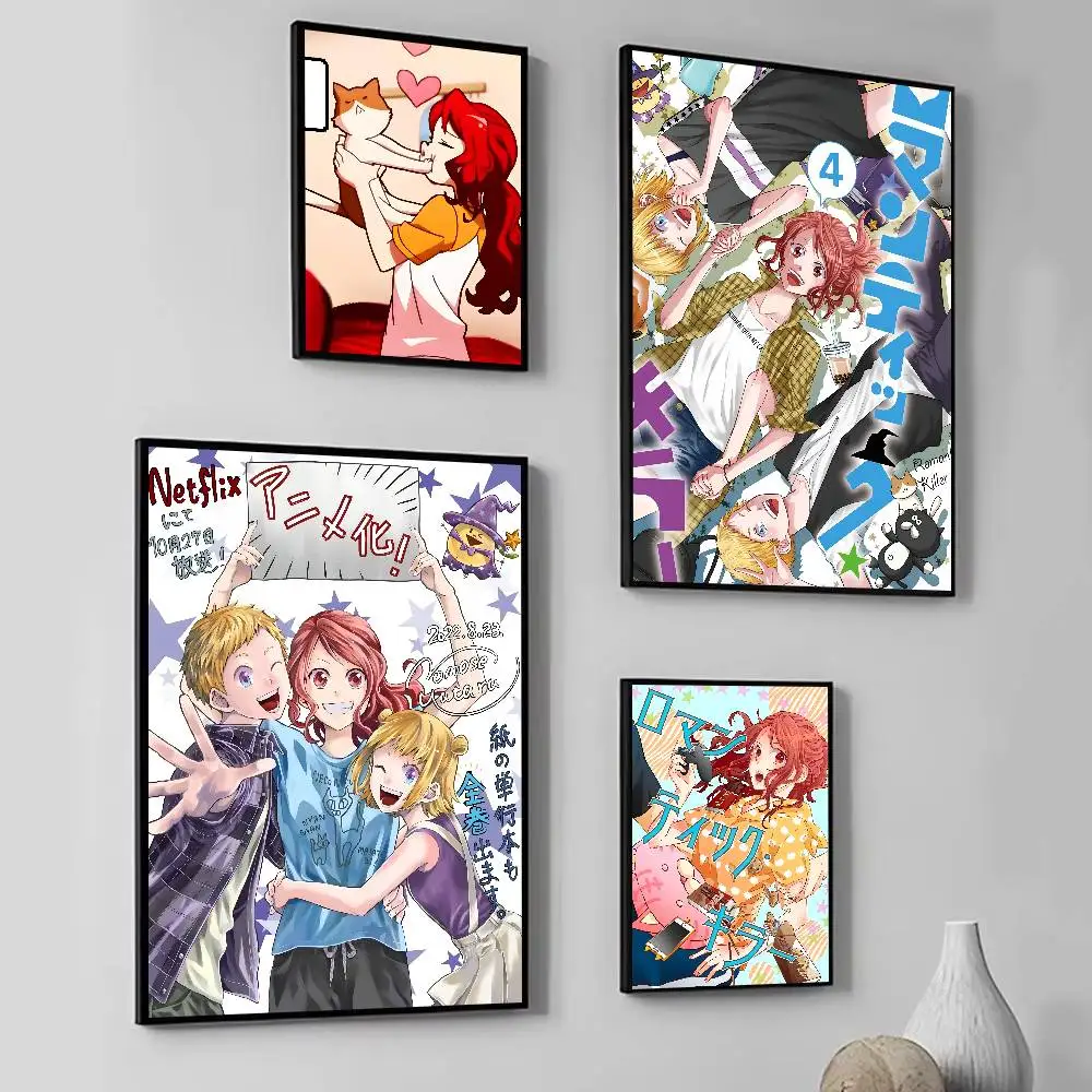 Anime R-Romantic Killer Manga Poster Home Living Room Bedroom Bar Cafe Art Decor
