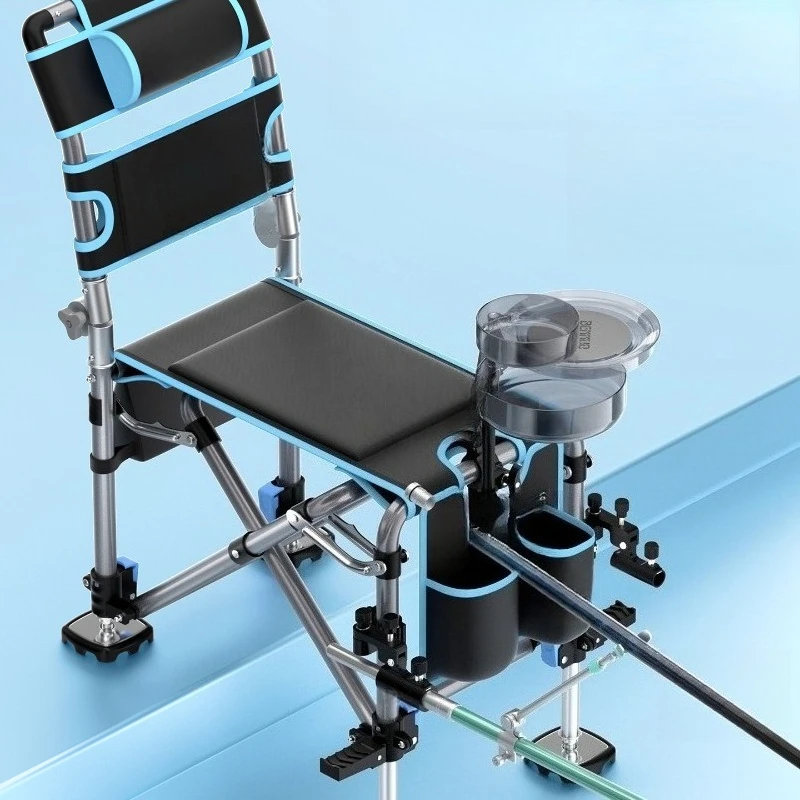 

Folding Portable Fishing Chair All-Terrain Multifunctional Reclining Seat Wild Fishing Chair Fishing Stool