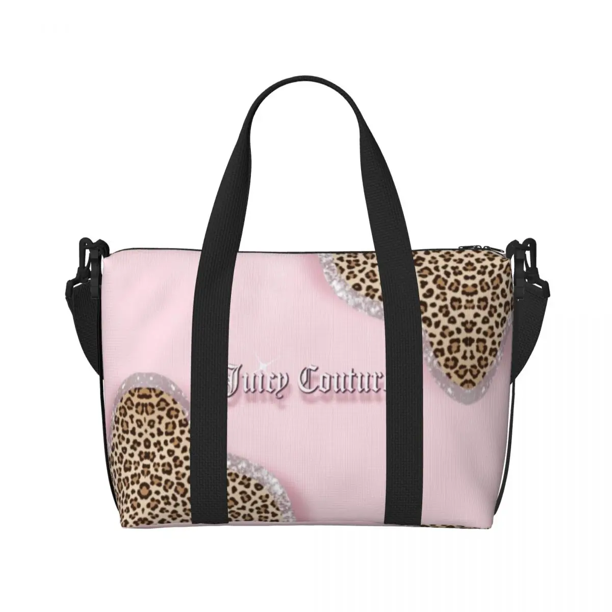 Juicy-Couture Handheld travel bag, large capacity sports and fitness bag, lightweight storage luggage bag