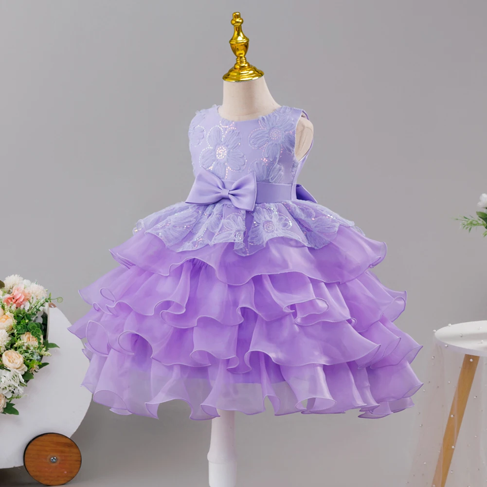 فستان رسمي؛ فستان فتاة الزهور؛ فستان زفاف للأطفال؛ فستان الأميرة؛ أداء عرض الأزياء؛ الفتاة قصيرة ل