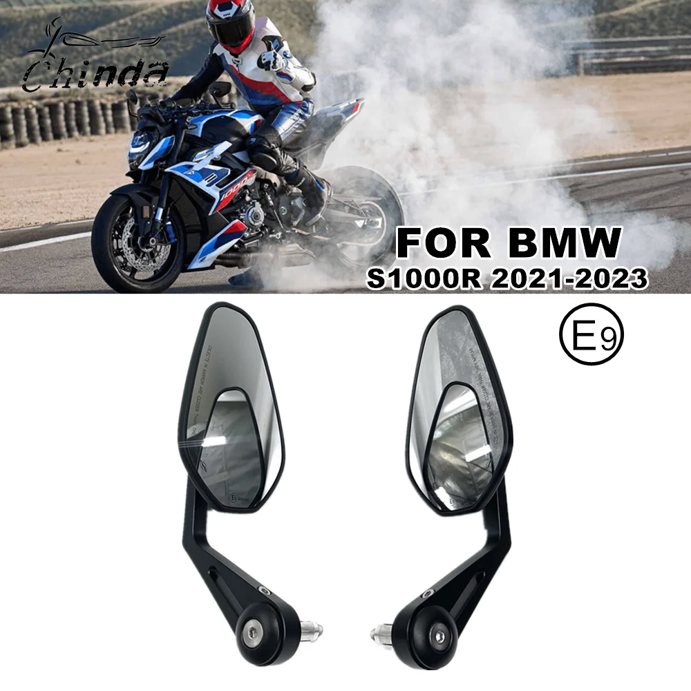 

Motorcycle Left Right Side Handlebar End Mirror Rotation Sports Performance For BMW S1000R F900R F800R 2021 2022 2023 M1000R