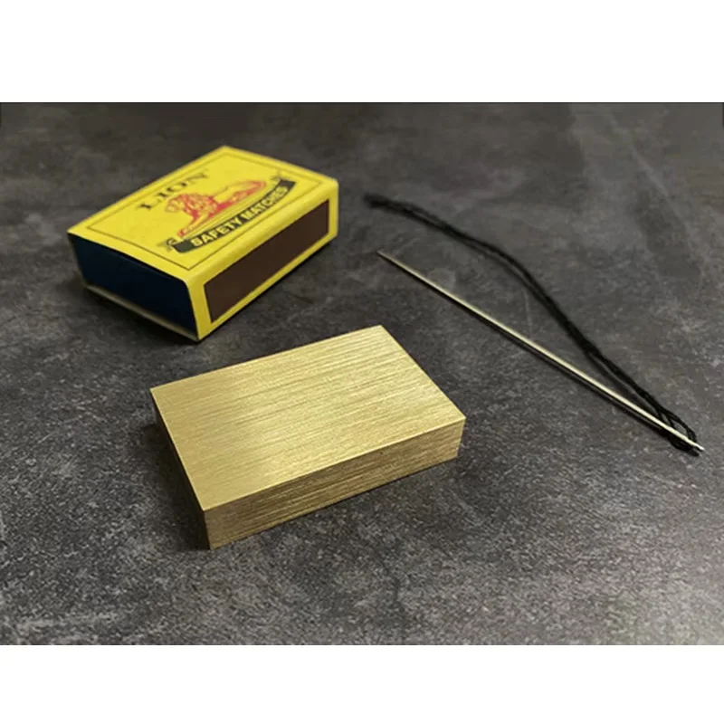 Matchbox Penetration Solid by J.C Magic Close up Magic Tricks Illusions Gimmick Needle Through Magic Box Stage Magia Magie Props