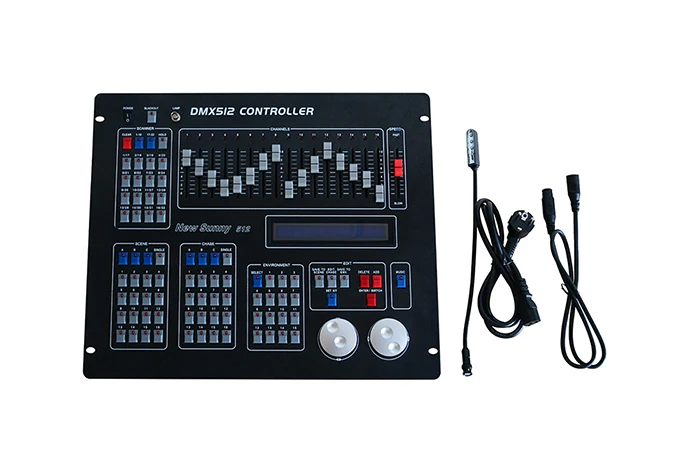 Professioneller DMX-Controller, neue Sunny 512-Scanner-DMX-Konsole, spart automatisch DJ-Disco-Performance, Nachtclub-Bühnenbeleuchtung – Detail 6