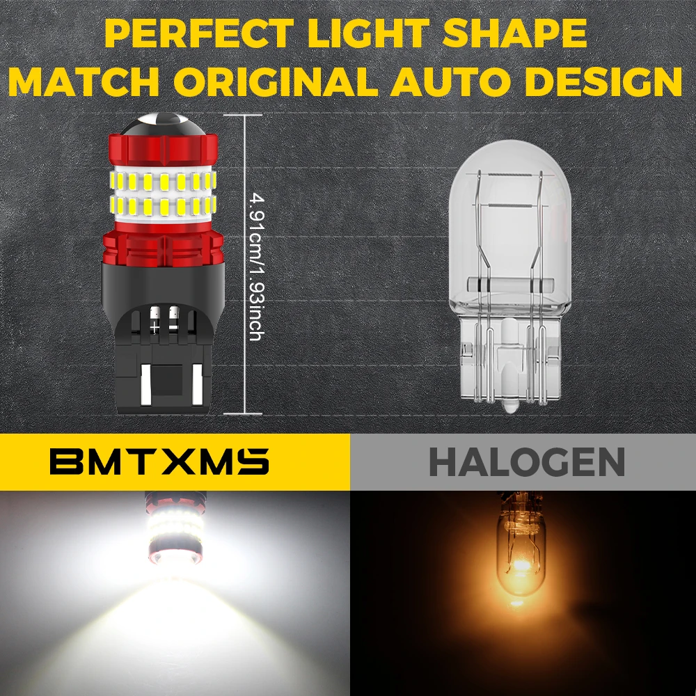 BMTxms W21W 7443 7440 W21/5W LED Blub النهار تشغيل ضوء DRL لمازدا 2 DL DJ 3 BP BT-50 CX-30 CX-5 KF CX-9 MX-5 RF Targa