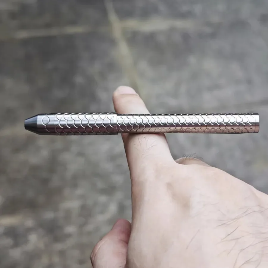 Premium titaniumlegering tactische pen - compatibel met meerdere navullingen, EDC-schrijfwaren
