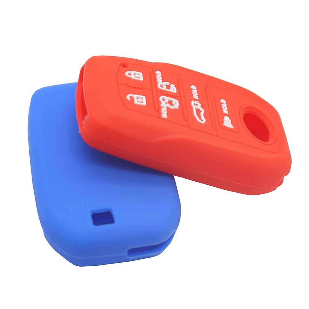 Xinyuexin 6 Button Silicone Car Key Case Cover Remote Protector Holder Shell Fob for Toyota Sienna Key 2021-2022 Car Accessories
