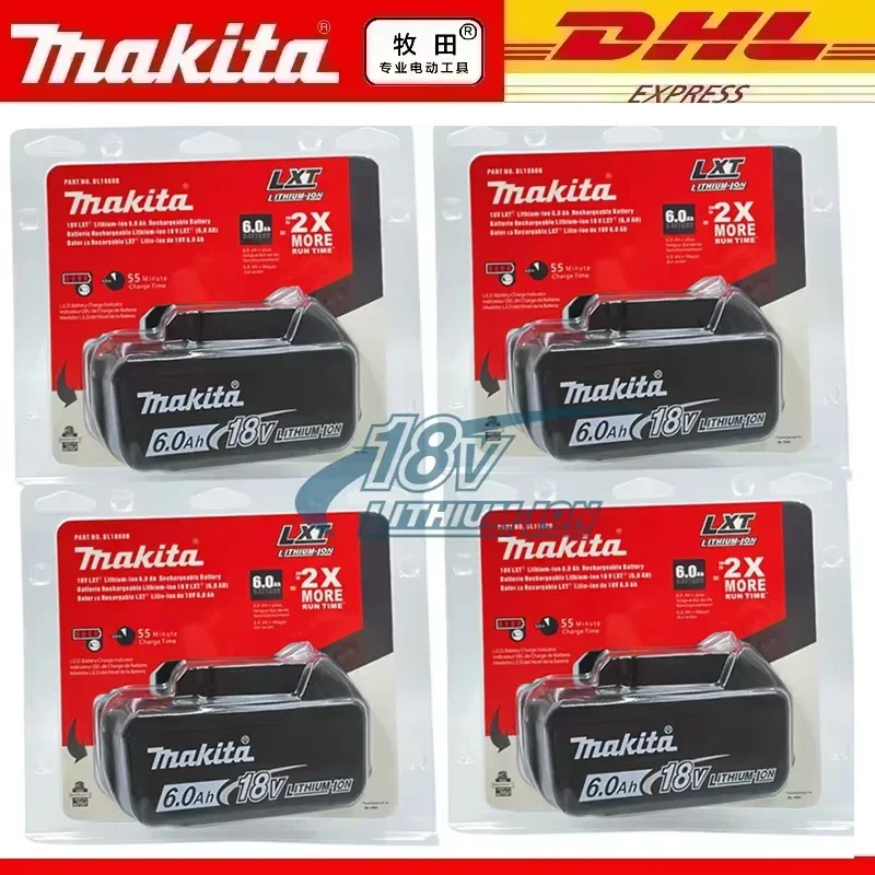 

Makita 18V Battery 6000mAh Li-ion Replacement LXT BL1860B BL1860 BL1850 BL1830 DHP482RFX9 BL1815 LXT400 for Cordless Drills
