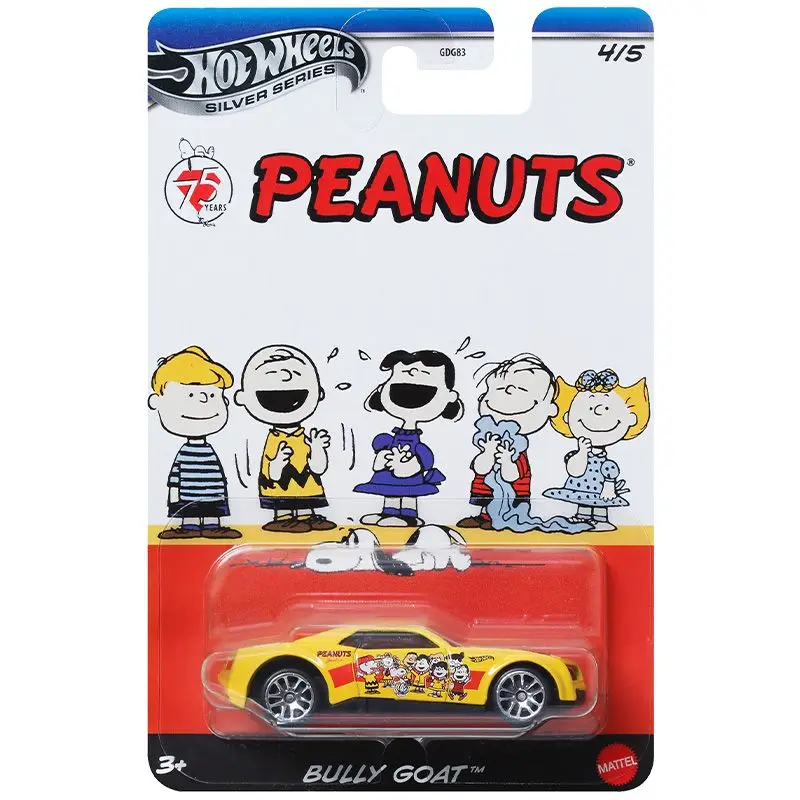 1/64 Hot Wheels Car Model Snoopy PEANUTS Series Honda CR-X Volkswagen Collection Alloy Cars Model Ornament Boy Birthday Toy Gift