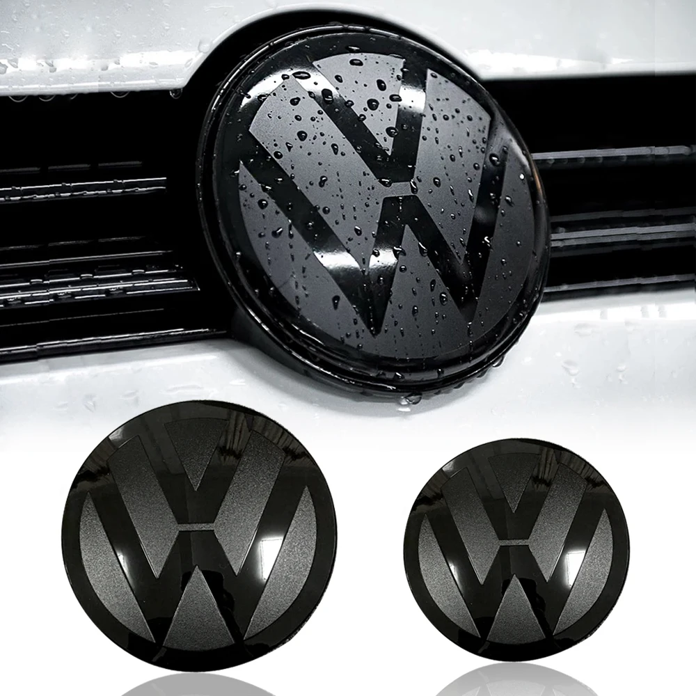 Not Affect ACC Front Grille emblem Cover Or Rear Trunk Lid Cover for Volkswagen Golf 7/7.5/ 8 Passat B8 Polo CC Jetta Tiguan