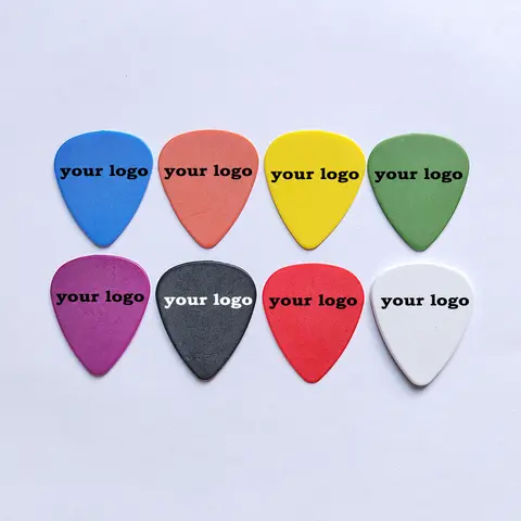 Personalized Delrin Standard Shape Guitar Picks  Customized Acetal POM 351 Shape Thickness 0.5mm 0.73 1.14 2.0mm Guitar Plectrum