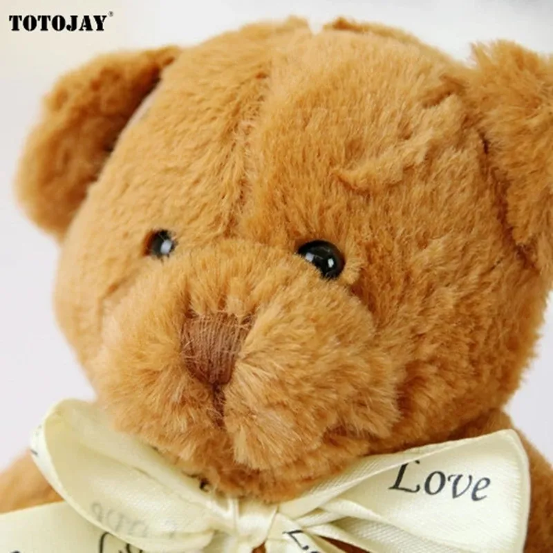 18cm 1pc Cute Bear Dolls Lovely Bear Stuffed Toy Soft Bear Toy Boys Girls Birthday Brinquedos Wedding Gifts