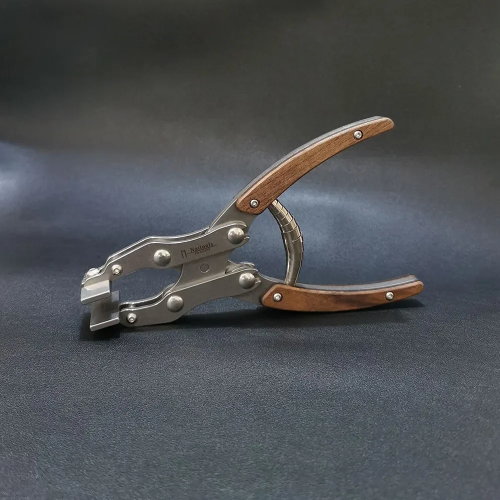 Stainless Steel Parallel Pliers Leather Craft Spring-Loaded Pliers Professional Handmade DIY Craftsman Parallel ClampTools