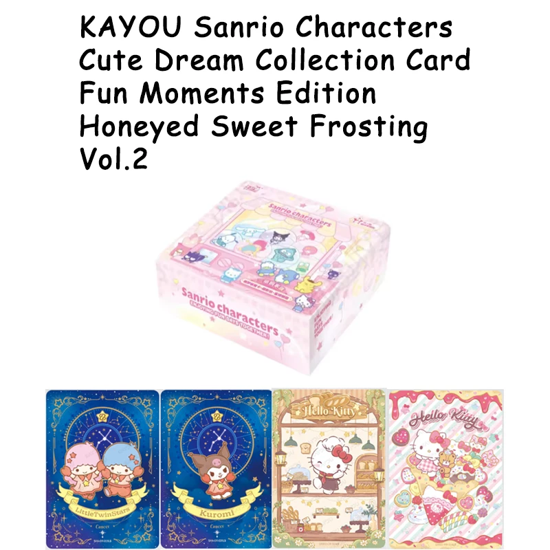 Original KAYOU Sanrio Characters Cute Dream Collection Card Fun Movement Edition Honeyed Sweet Frosting Tier2 Wave2 Gift