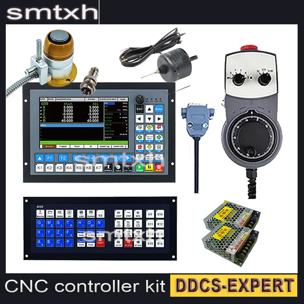 DDCS-EXPERT/M350 3/4/5 axis CNC offline controller kit Z-axis 3D probe supports closed-loop stepper/ATC, 3D edge finder