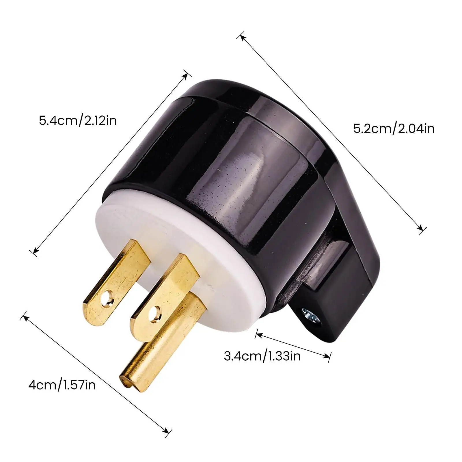 Heavy Duty Grounding Locking Plug NEMA 20A 250V PVC Shell Twist Connector for Power Cable
